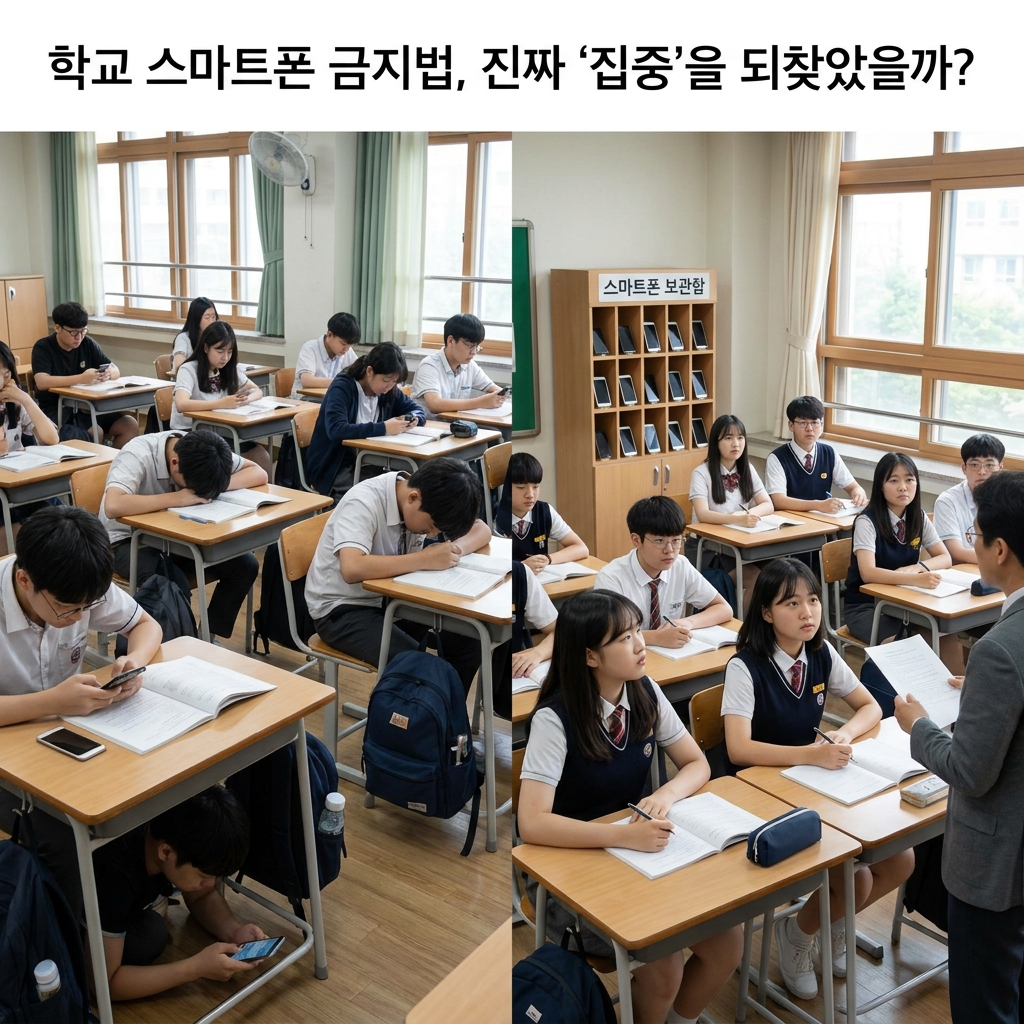 학교 스마트폰 금지법, 교실에 정말 '집중'을 되찾아 줄까?