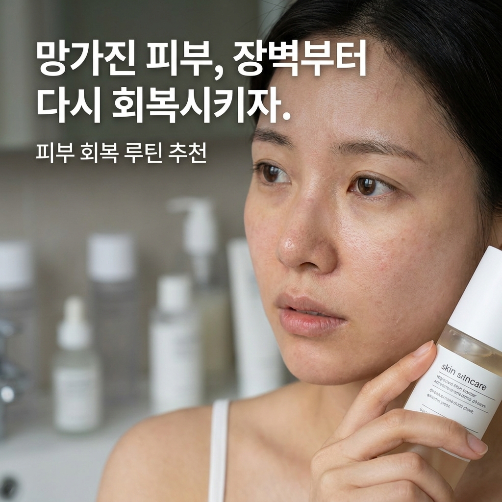 망가진 피부, 장벽부터 다시 회복시키자. 피부를 회복하는 루틴 추천