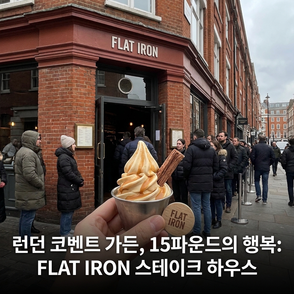 런던 코벤트 가든에서 만난 15파운드의 행복, FLAT IRON 스테이크 하우스