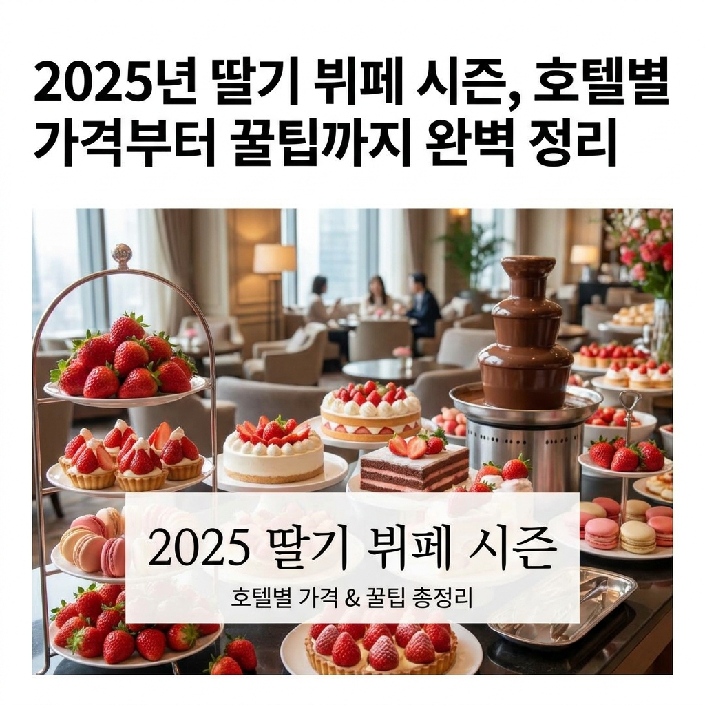 2025년 딸기 뷔페 시즌, 호텔별 가격부터 꿀팁까지 완벽 정리