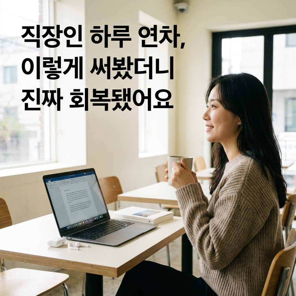 직장인 하루 연차, 이렇게 써봤더니 진짜 회복됐어요