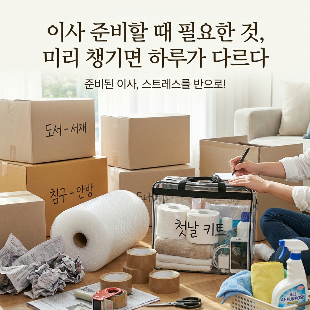 이사 준비할 때 필요한 것, 미리 챙기면 하루가 다르다