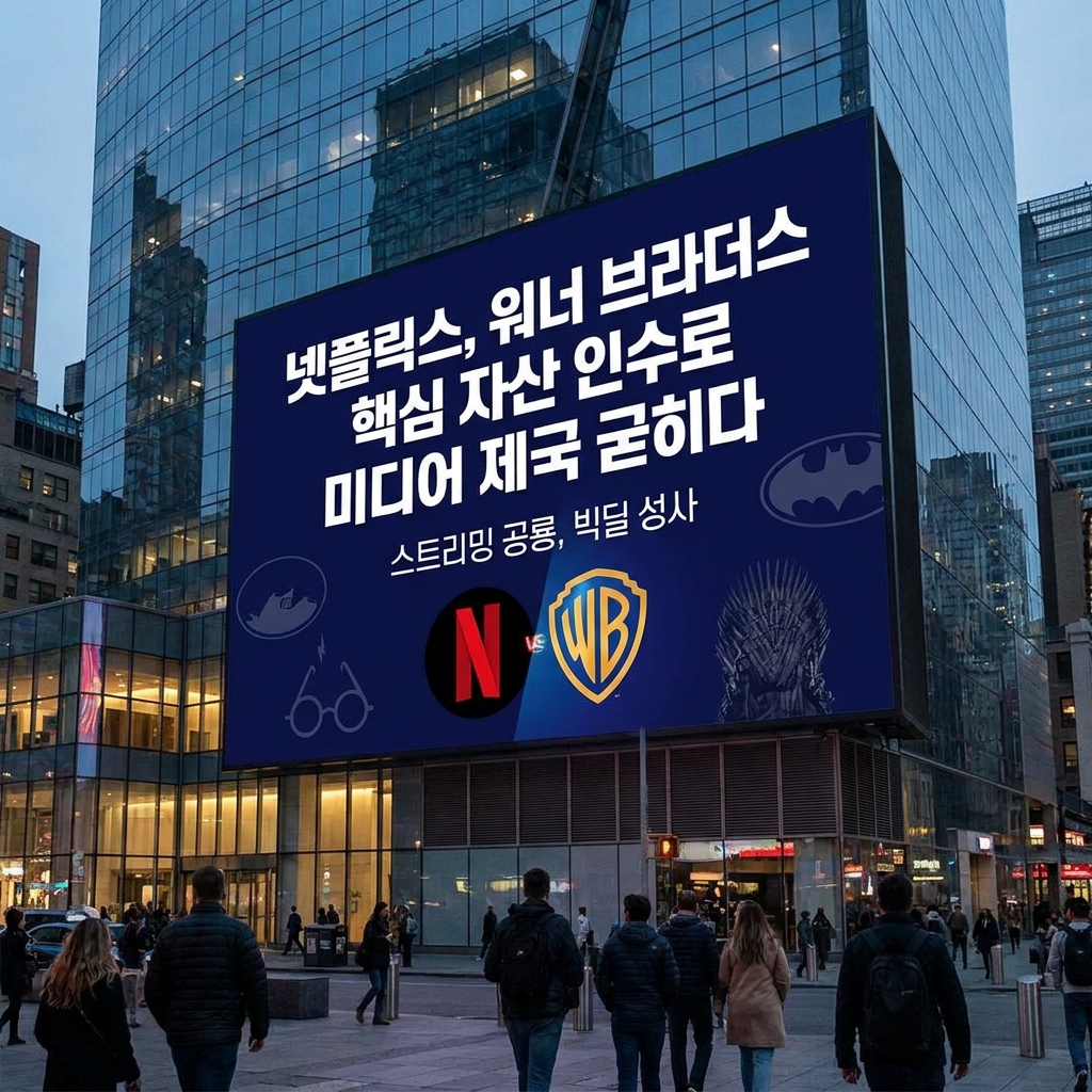 넷플릭스, 워너 브라더스 핵심 자산 인수로 미디어 제국 굳히다