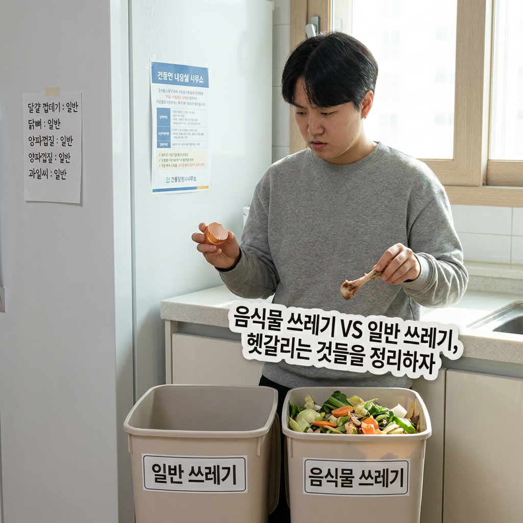 음식물 쓰레기 VS 일반 쓰레기, 헷갈리는 것들을 정리하자