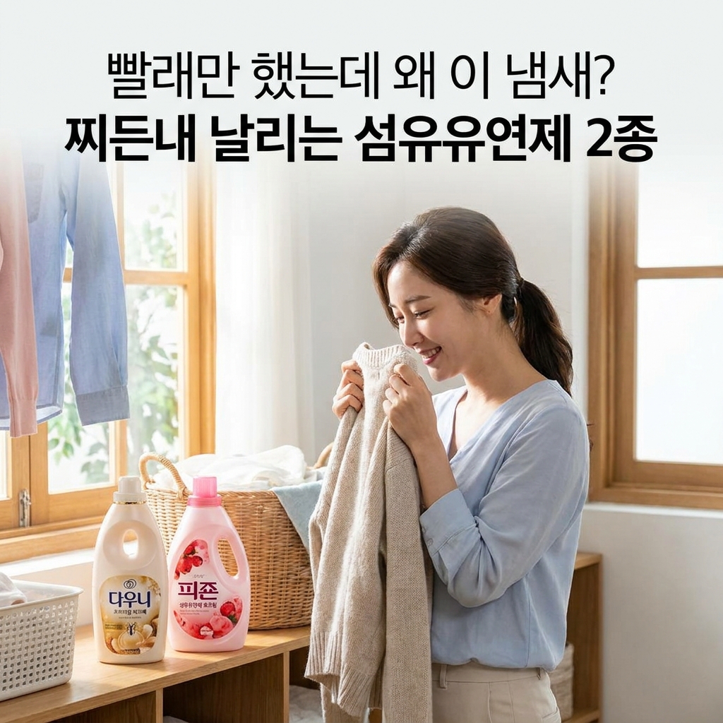 빨래만 했는데 왜 이 냄새? 찌든내 날리는 섬유유연제 2종
