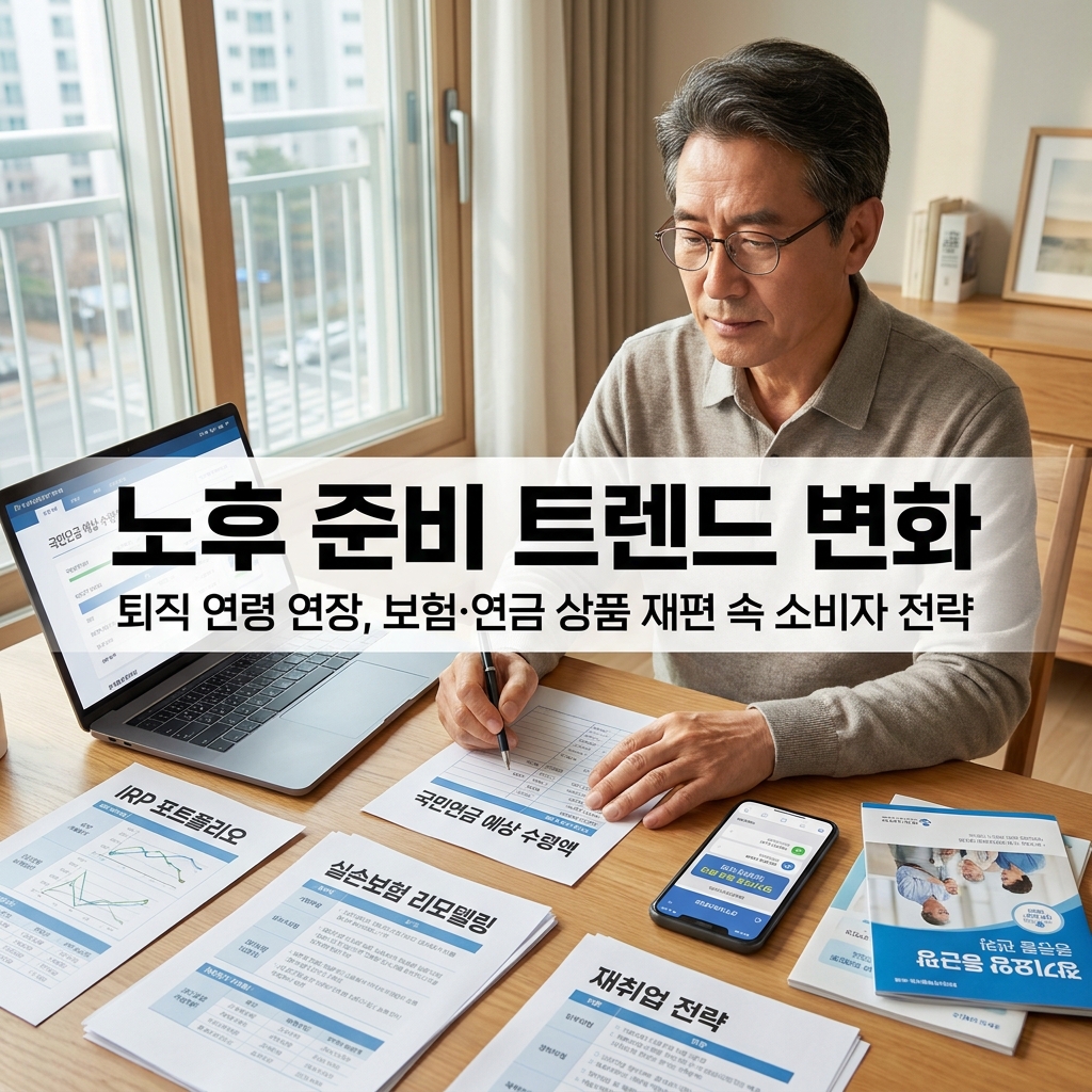 노후 준비 트렌드 변화 — 퇴직 연령 연장, 보험·연금 상품 재편 속 소비자 전략