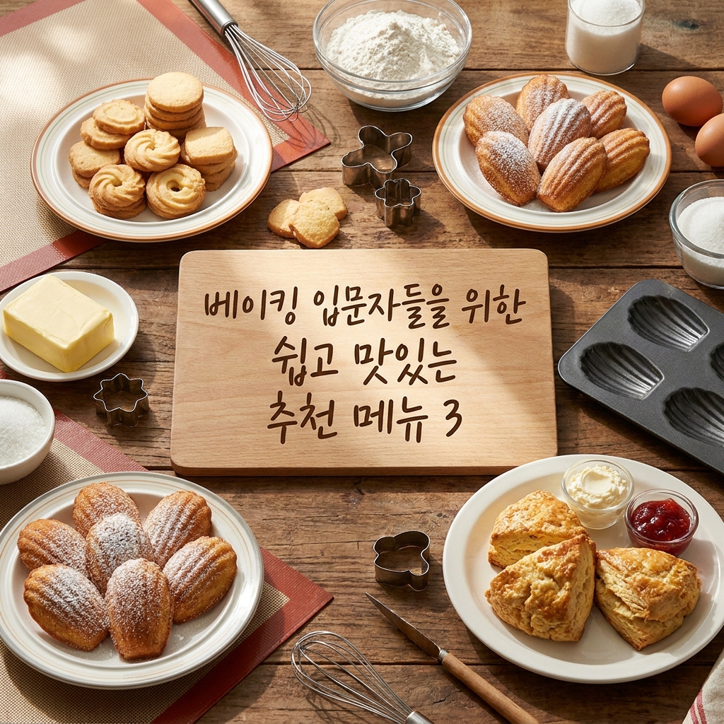 베이킹 입문자들을 위한 쉽고 맛있는 추천 메뉴 3