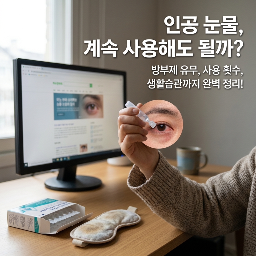 인공 눈물, 계속 사용해도 될까?