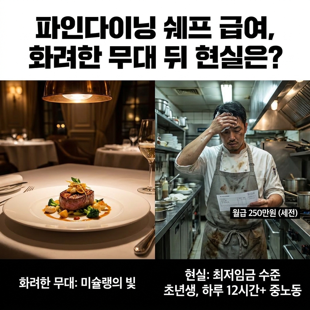 파인다이닝 쉐프 급여, 화려한 무대 뒤 현실은?