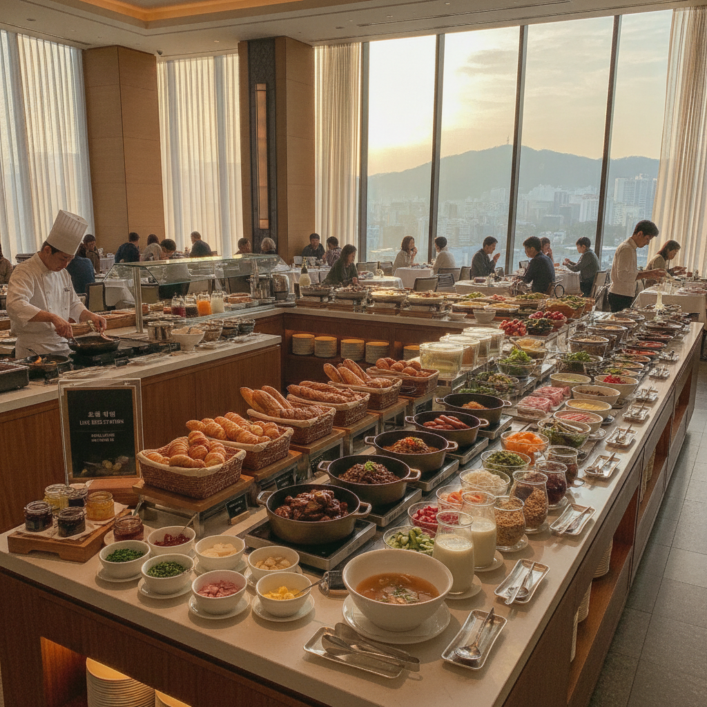 더파크뷰 아침 뷔페 시그니처 메뉴