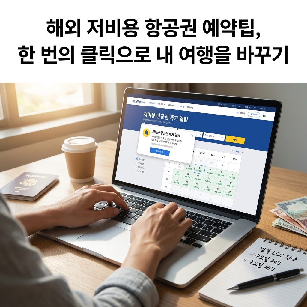 해외 저비용 항공권 예약팁, 한 번의 클릭으로 내 여행을 바꾸기