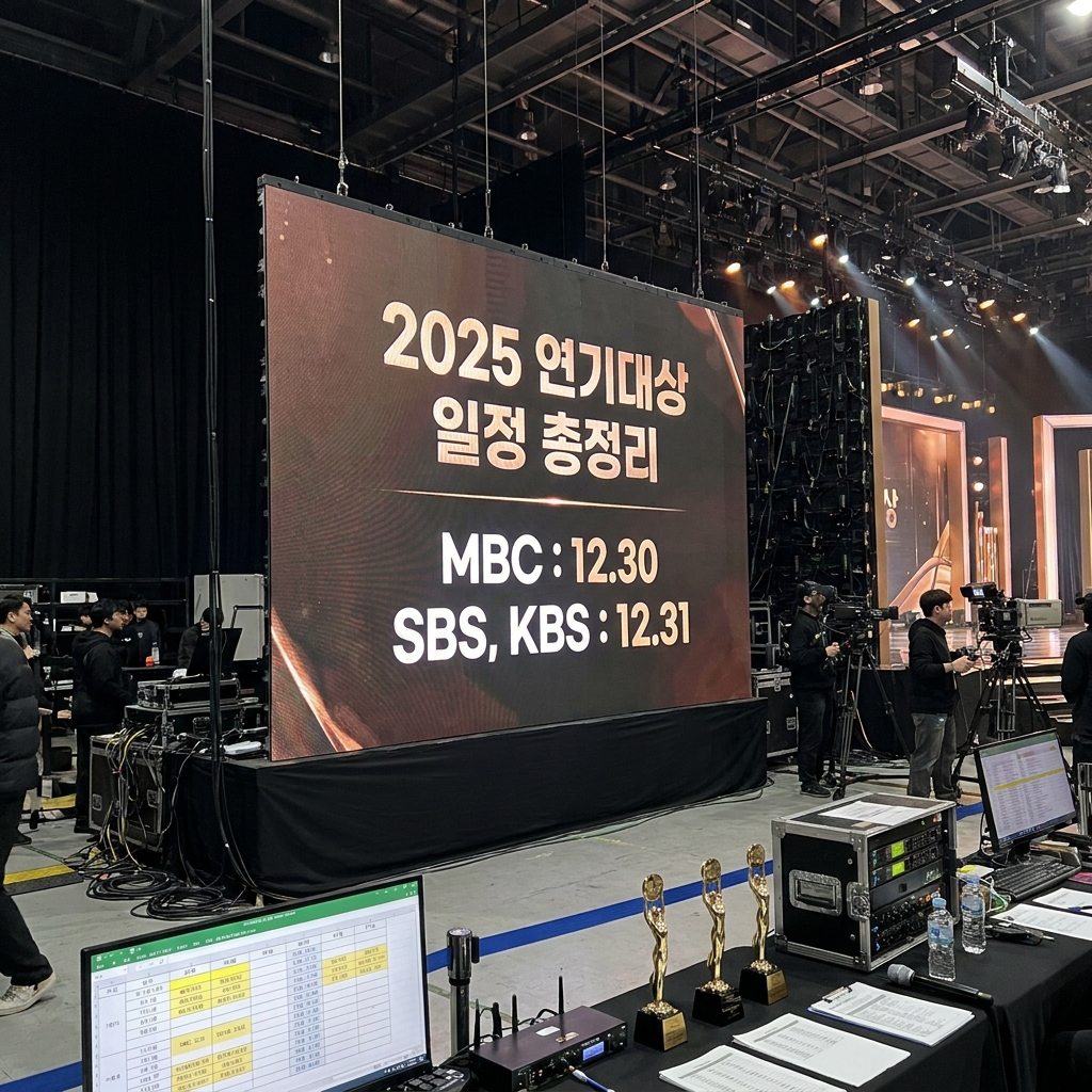 2025 연기대상 일정 총정리