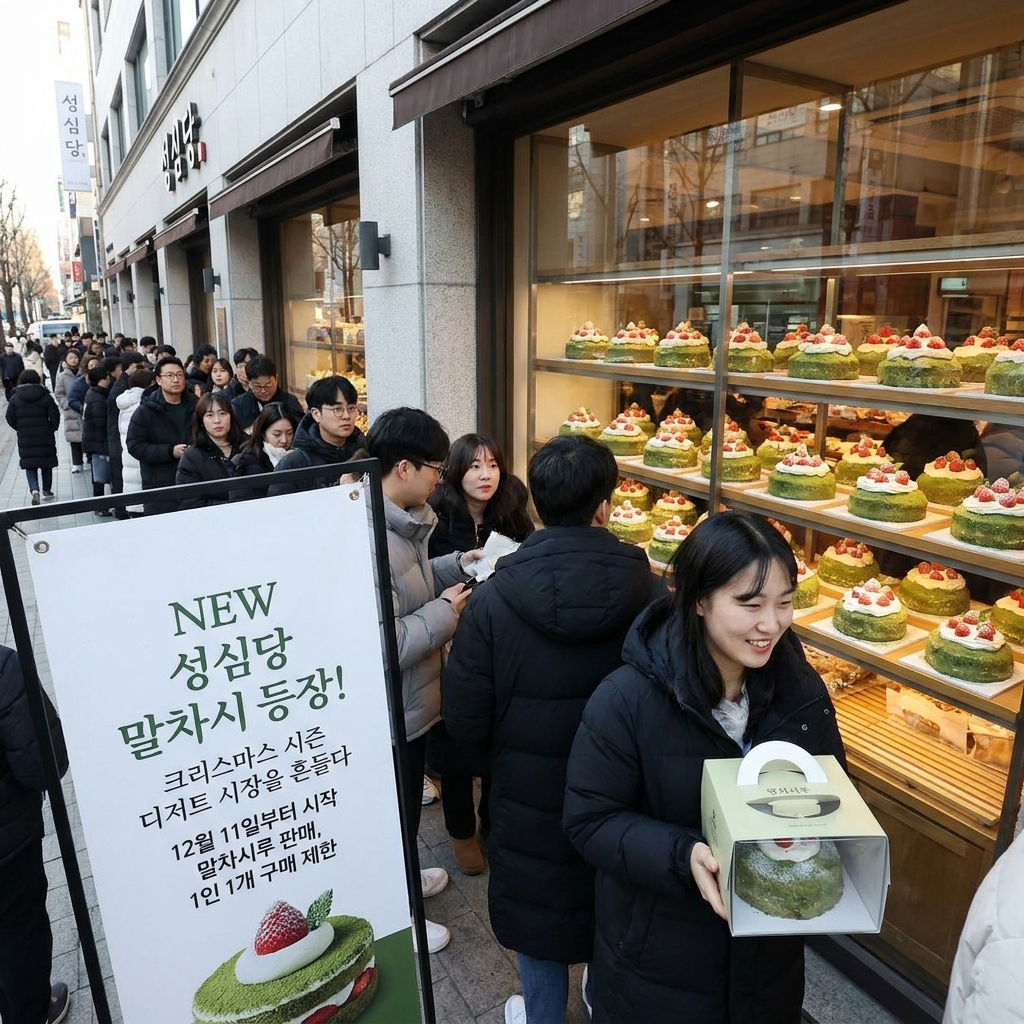 NEW 성심당 말차시루 등장! 크리스마스 시즌 디저트 시장을 흔들다