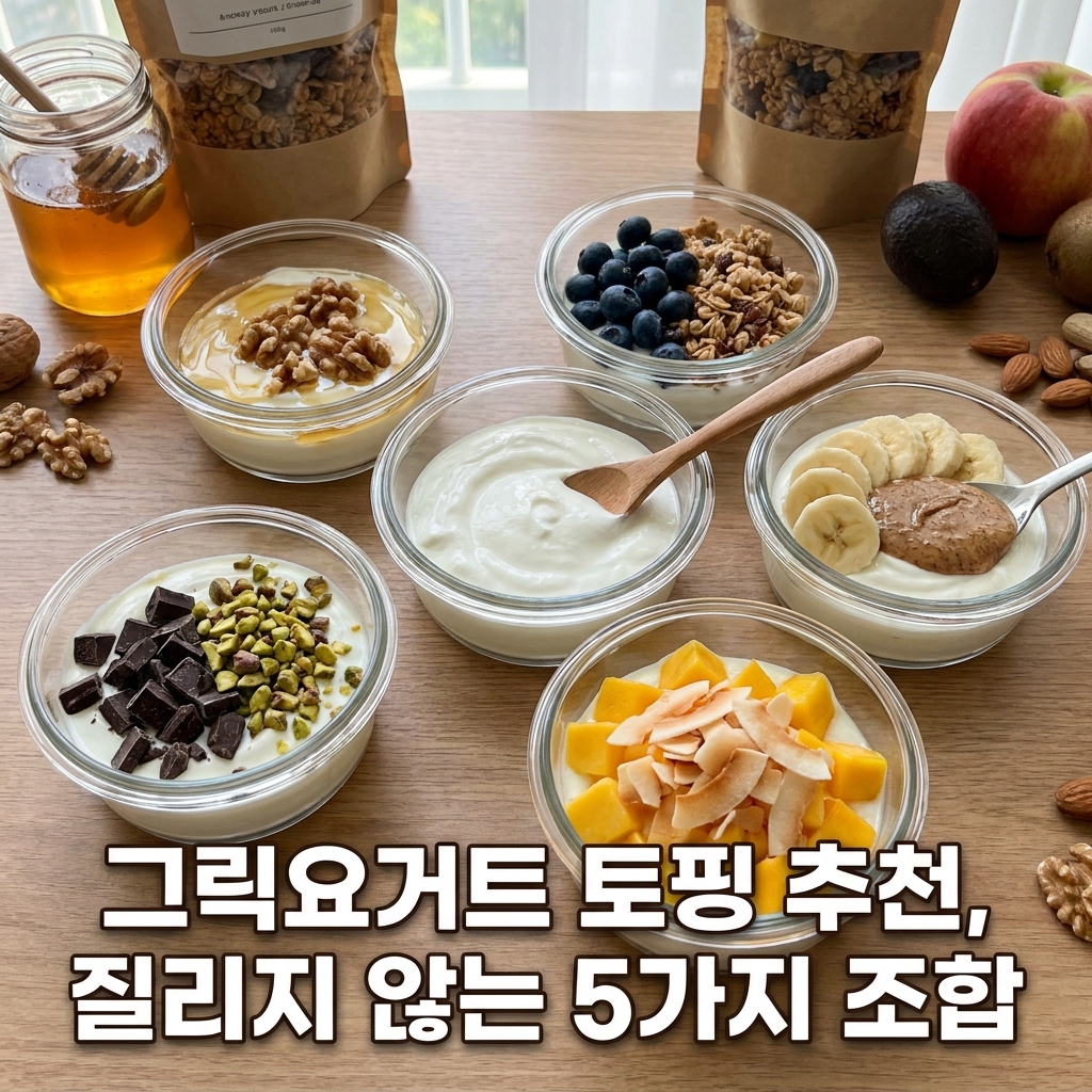 그릭요거트 토핑 추천, 매일 먹어도 질리지 않는 조합 5가지