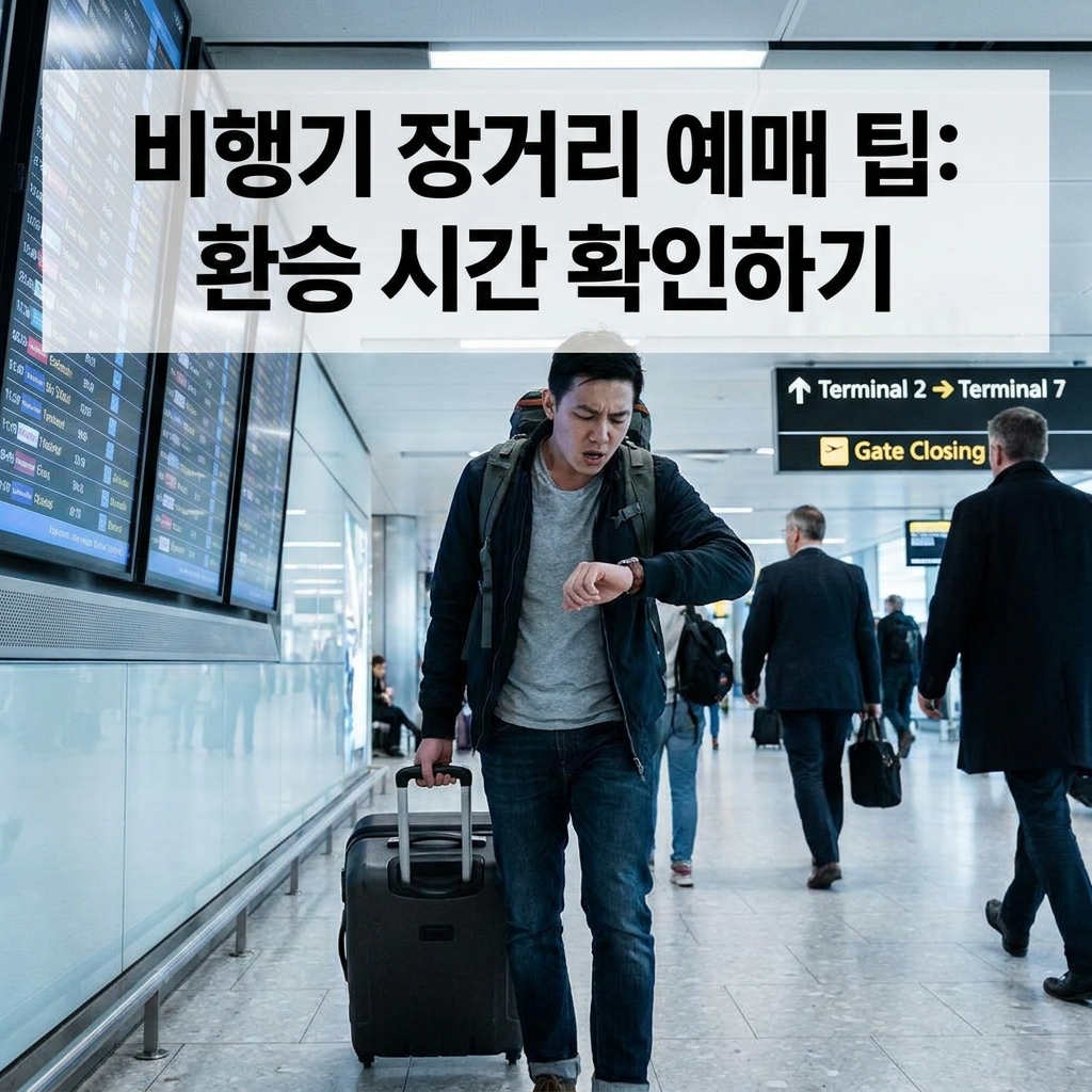 비행기 장거리 예매 팁, 환승 시간 확인하기: 공항에서 길을 잃은 날의 교훈