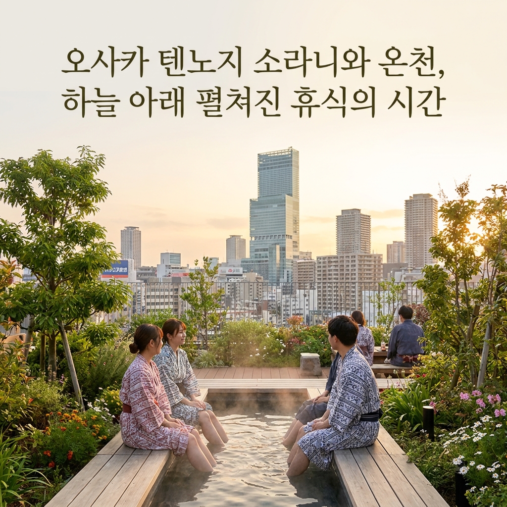 오사카 텐노지 소라니와 온천, 하늘 아래 펼쳐진 휴식의 시간