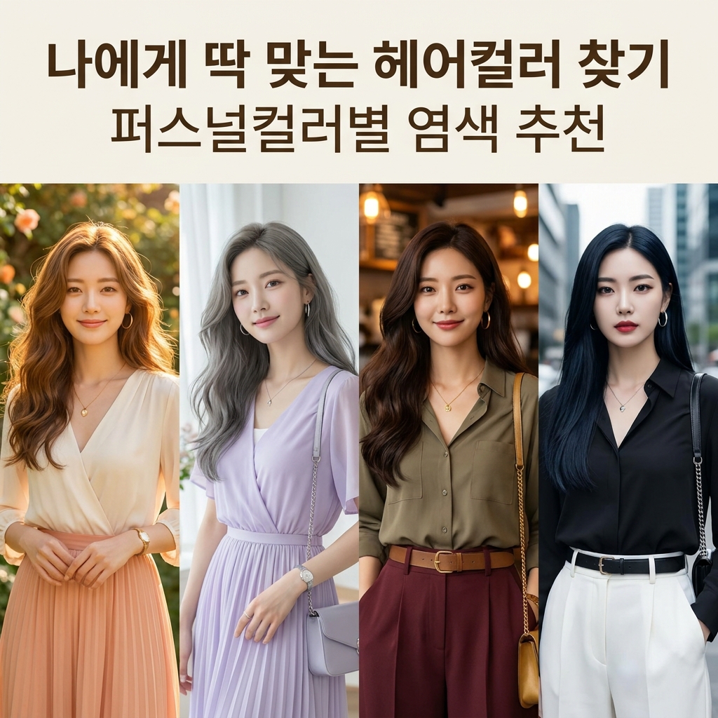 퍼스널컬러별 염색 컬러 추천, 나에게 딱 맞는 헤어컬러 찾기