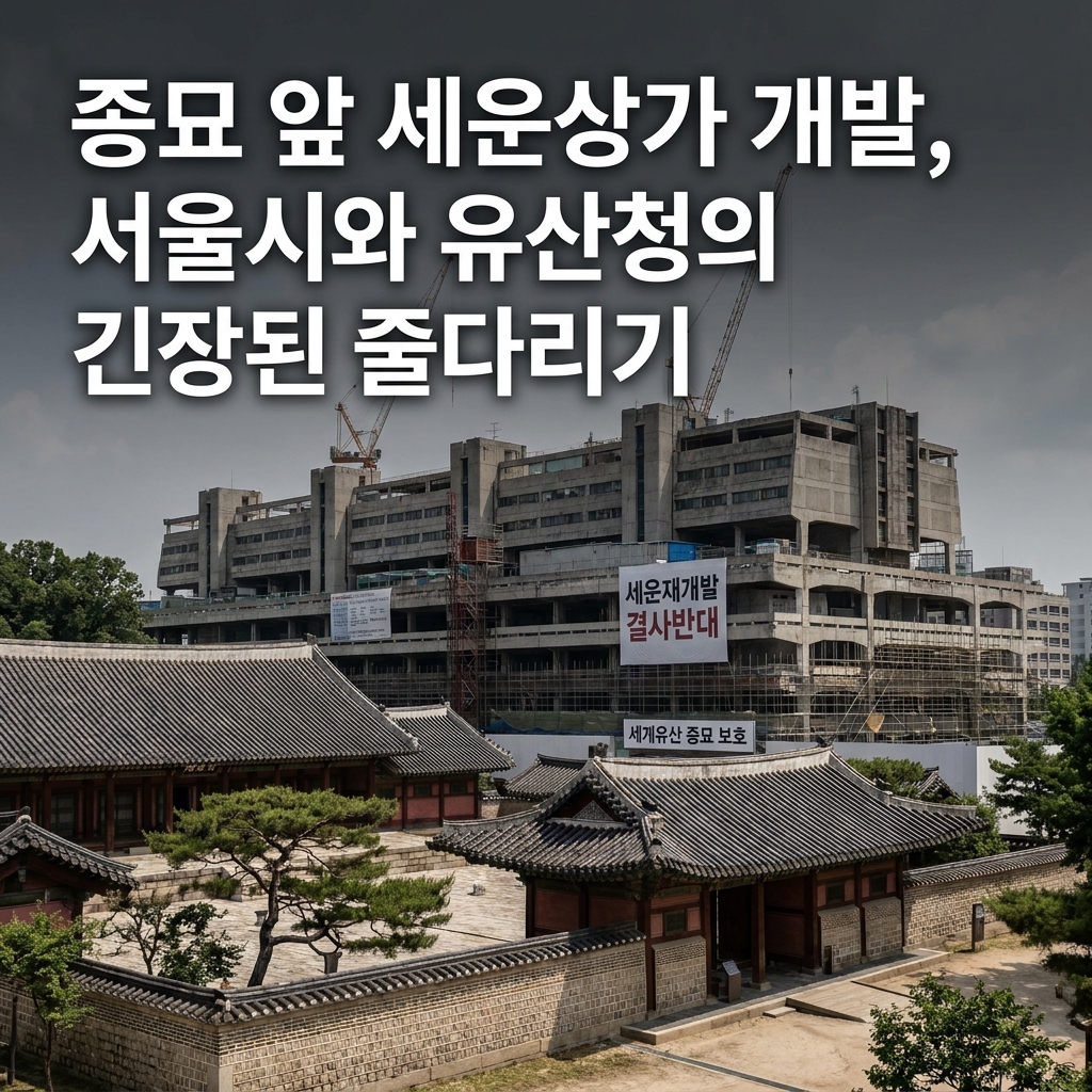 종묘 앞 세운상가 개발, 서울시와 유산청의 긴장된 줄다리기