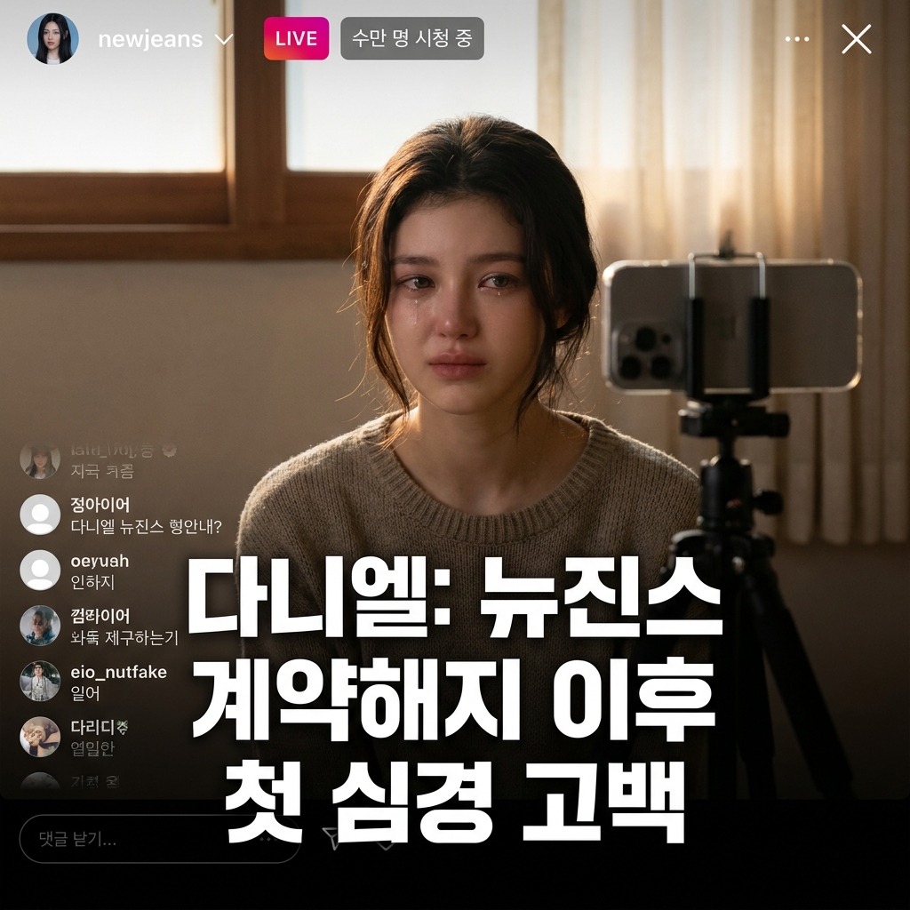 [내용 전문] 다니엘, 뉴진스 계약해지 이후 첫 인스타그램 라이브