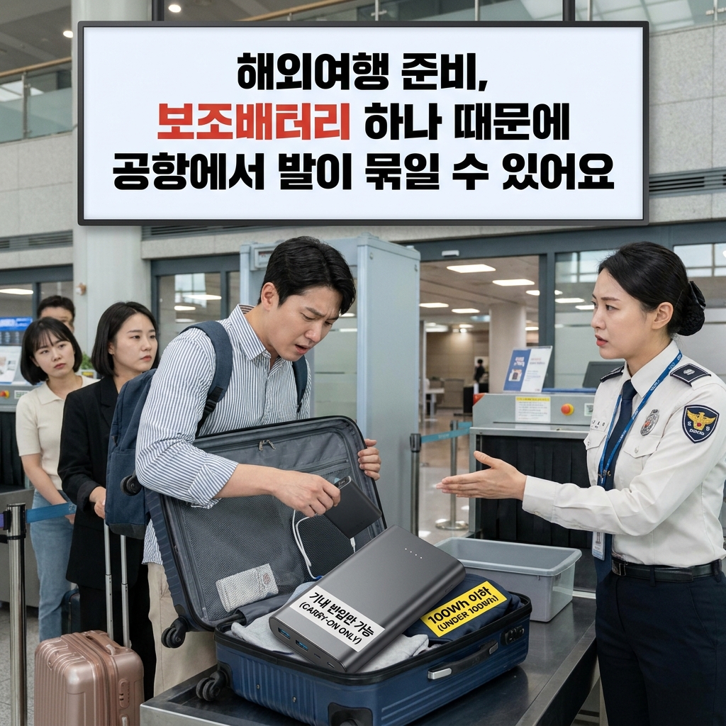 해외여행 준비, 보조배터리 하나 때문에 공항에서 발이 묶일 수 있어요