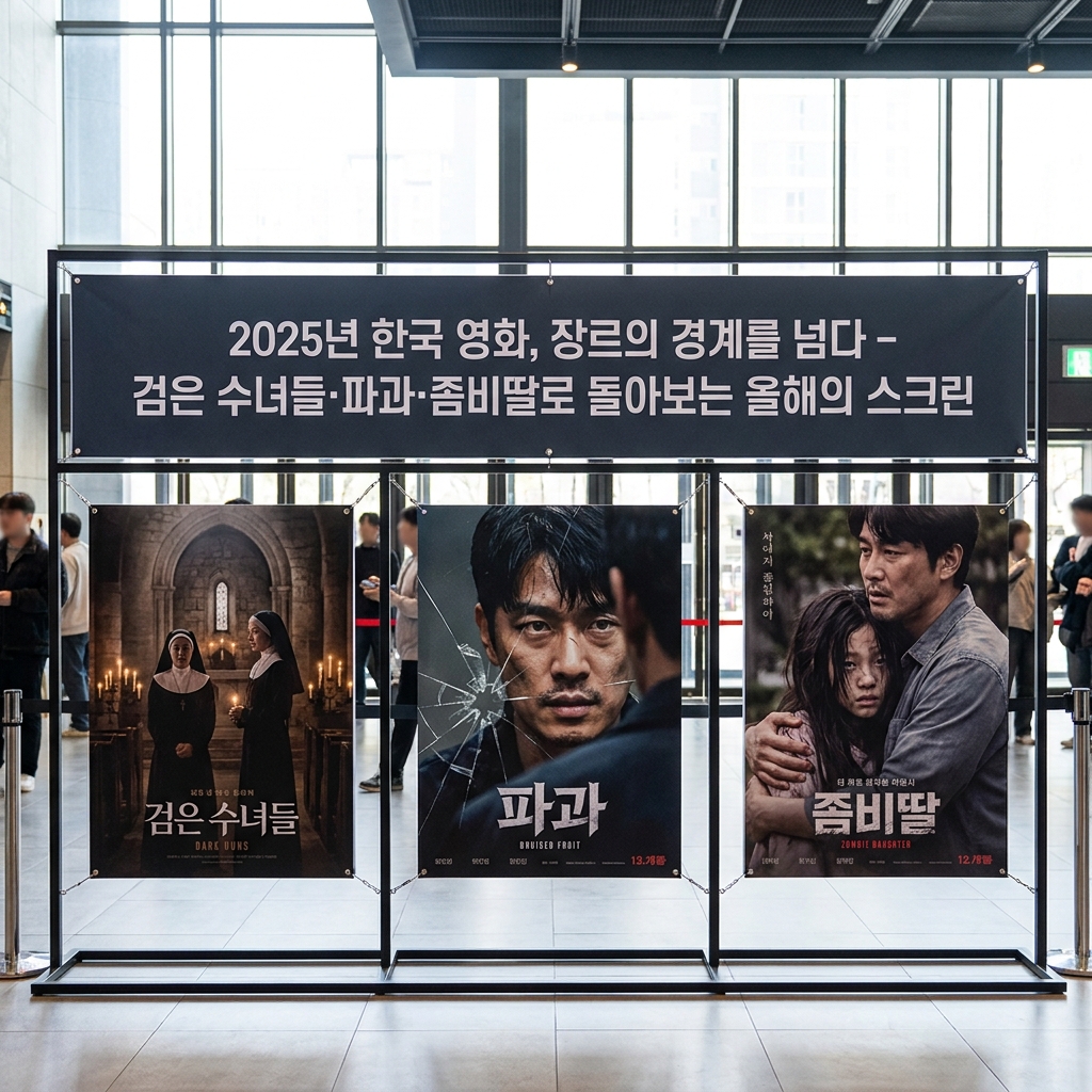 2025년 한국 영화, 장르의 경계를 넘다 – 검은 수녀들·파과·좀비딸로 돌아보는 올해의 스크린