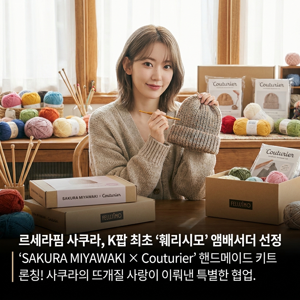 르세라핌 사쿠라, K팝 최초 '훼리시모' 앰배서더 선정