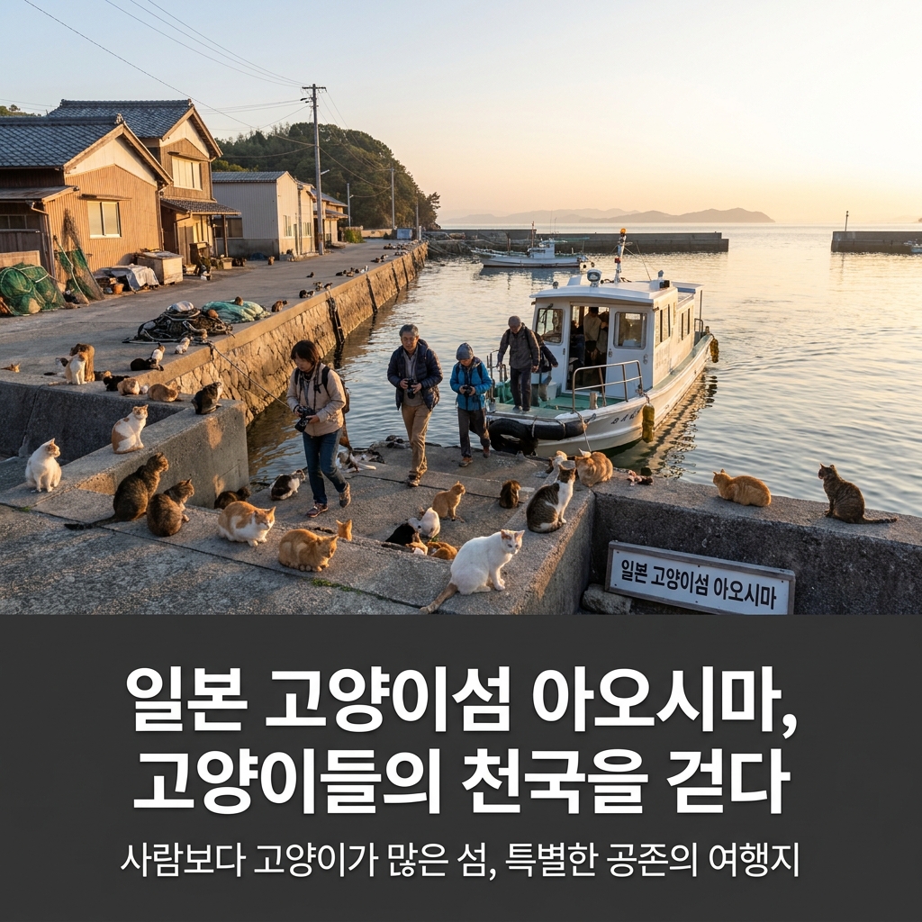 일본 고양이섬 아오시마, 고양이들의 천국을 걷다