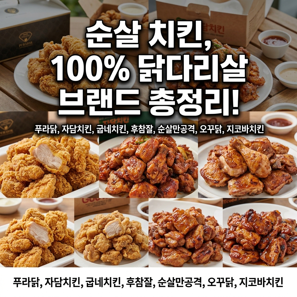 순살 치킨, 닭다리살로 먹는 브랜드는 어디?