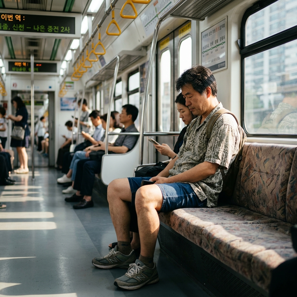 여름철 지하철 의자 접촉… 허벅지 피부염 원인될 수 있다