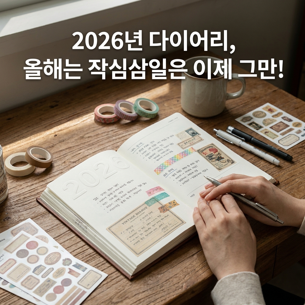 2026년 다이어리, 올해는 작심삼일은 이제 그만!