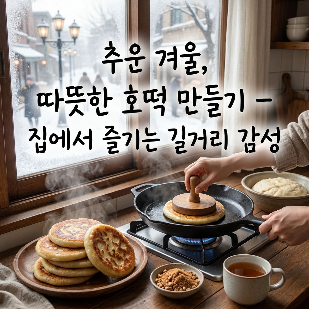 추운 겨울, 따뜻한 호떡 만들기 – 집에서 즐기는 길거리 감성