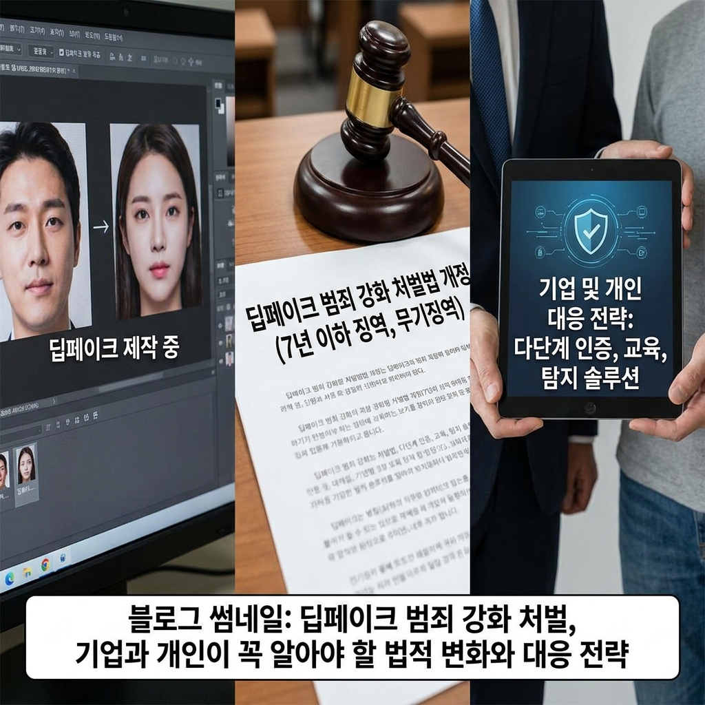 딥페이크 범죄 강화 처벌, 기업과 개인이 꼭 알아야 할 법적 변화와 대응 전략