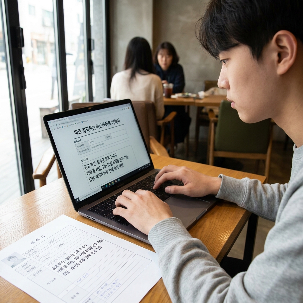 바로 합격하는 아르바이트 이력서 자기소개 쓰는 방법