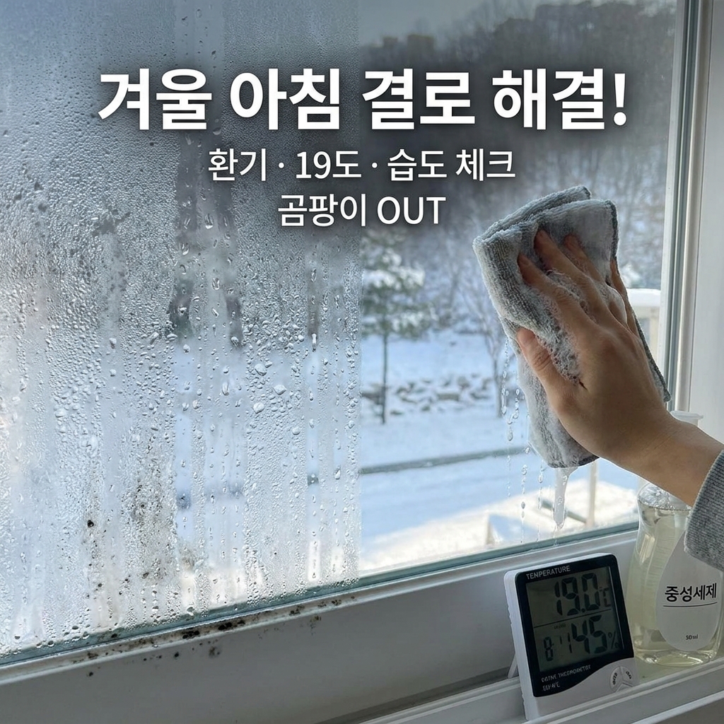 겨울 아침마다 창문에 맺히는 결로를 해결해보자!