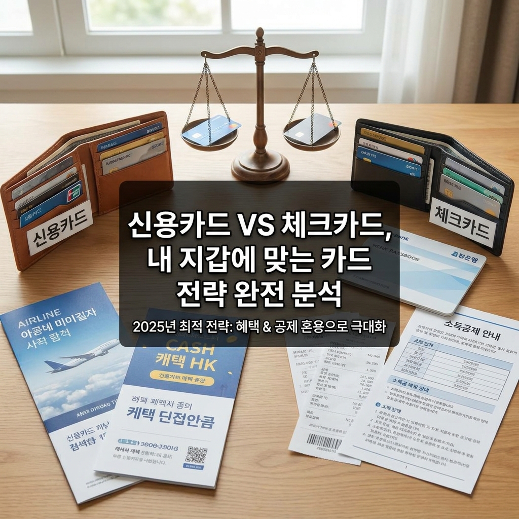신용카드 VS 체크카드, 내 지갑에 맞는 카드 전략 완전 분석