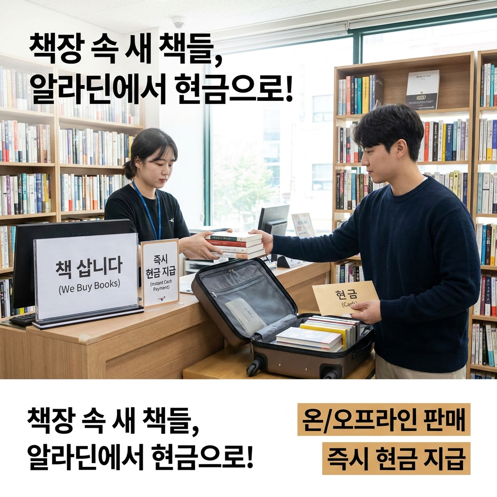 책장 정리하다 발견한 새 책들, 알라딘에서 현금으로 바꾸는 법