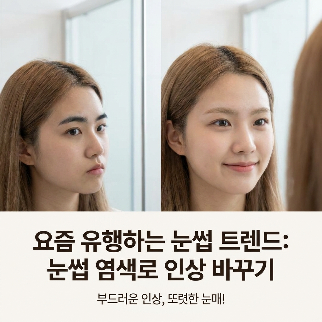 요즘 유행하는 눈썹 트렌드: 눈썹 염색로 인상 바꾸기