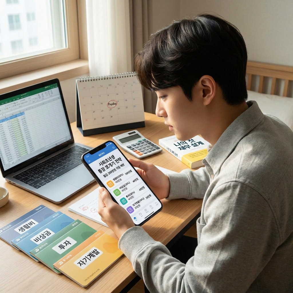 사회초년생 통장 쪼개기 전략, 월급 200만원으로 자산 만드는 법