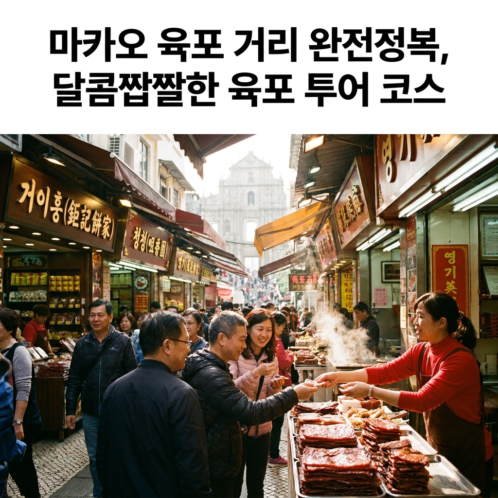 마카오 육포 거리 완전정복, 달콤짭짤한 육포 투어 코스