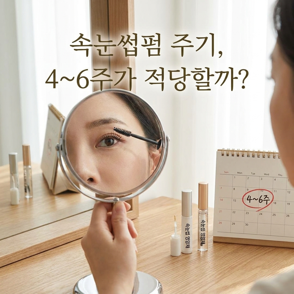속눈썹펌 주기 어느정도가 적당할까?