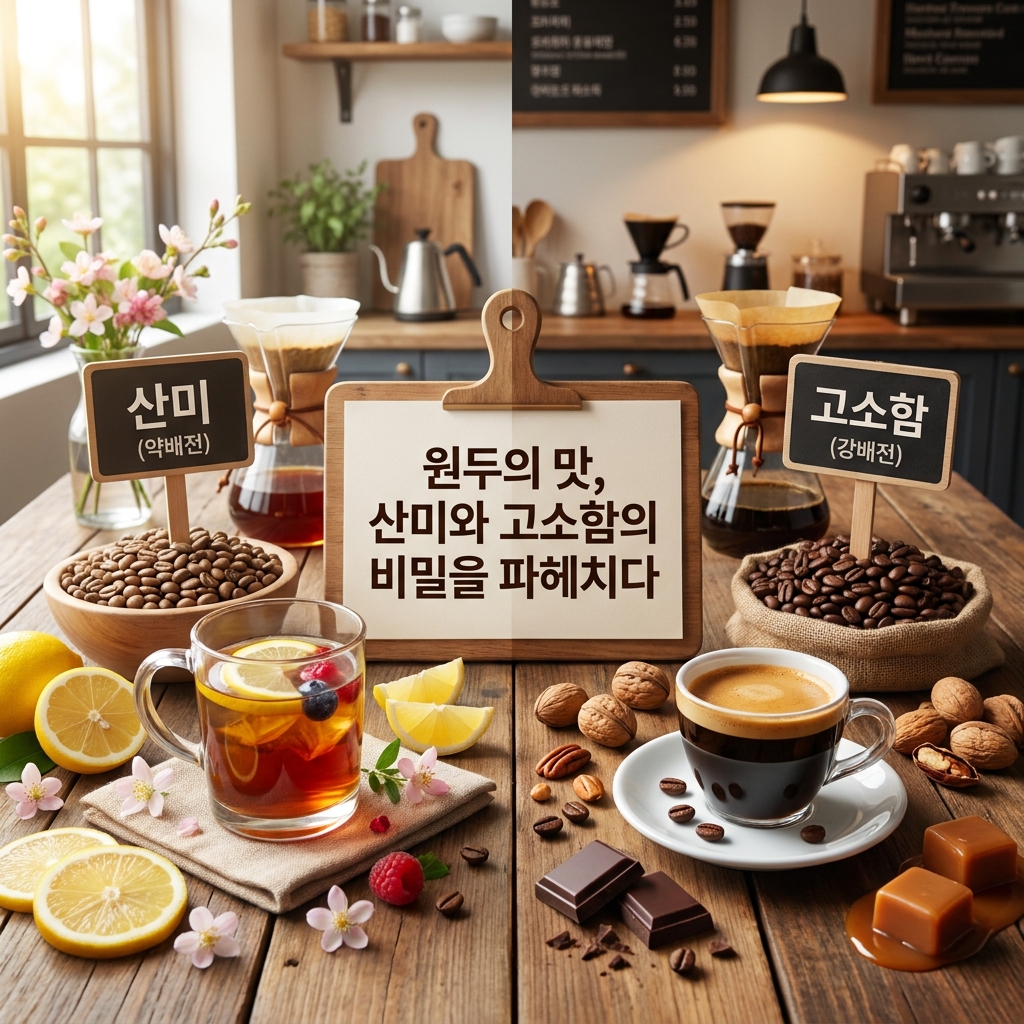 원두의 맛, 산미와 고소함의 비밀을 파헤치다