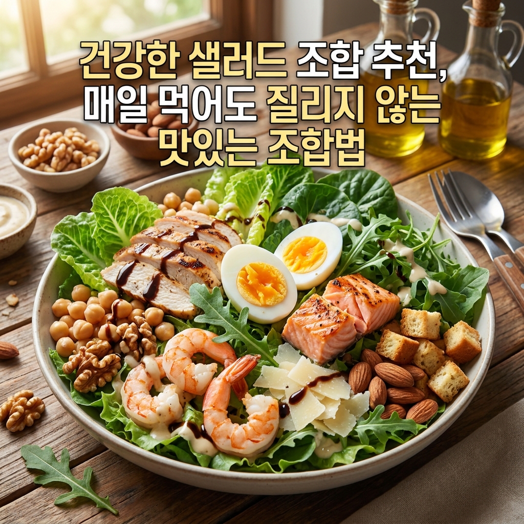 건강한 샐러드 조합 추천, 매일 먹어도 질리지 않는 맛있는 조합법