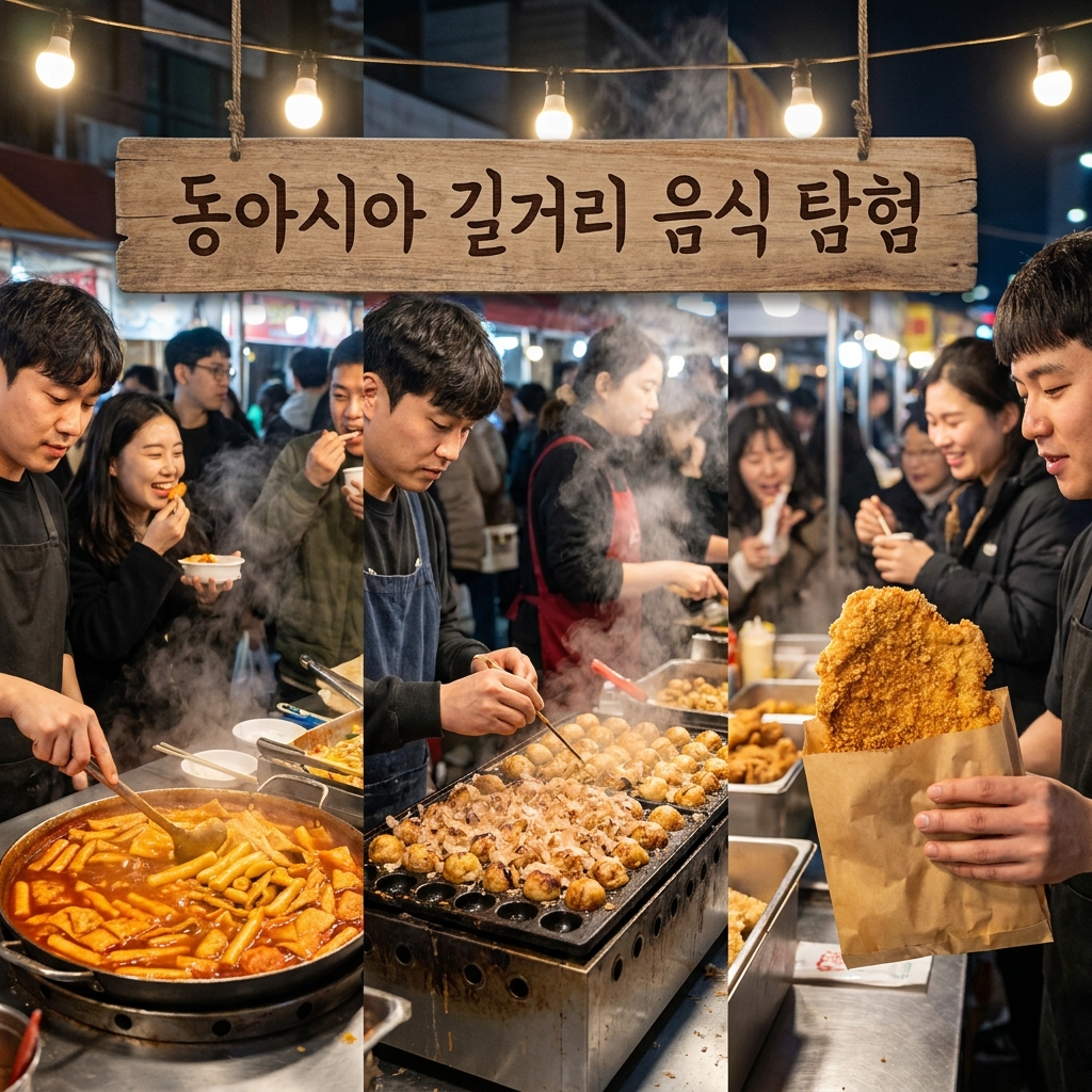 동아시아 길거리 음식 탐험, 한국·일본·대만 길거리 간식 완전 정복