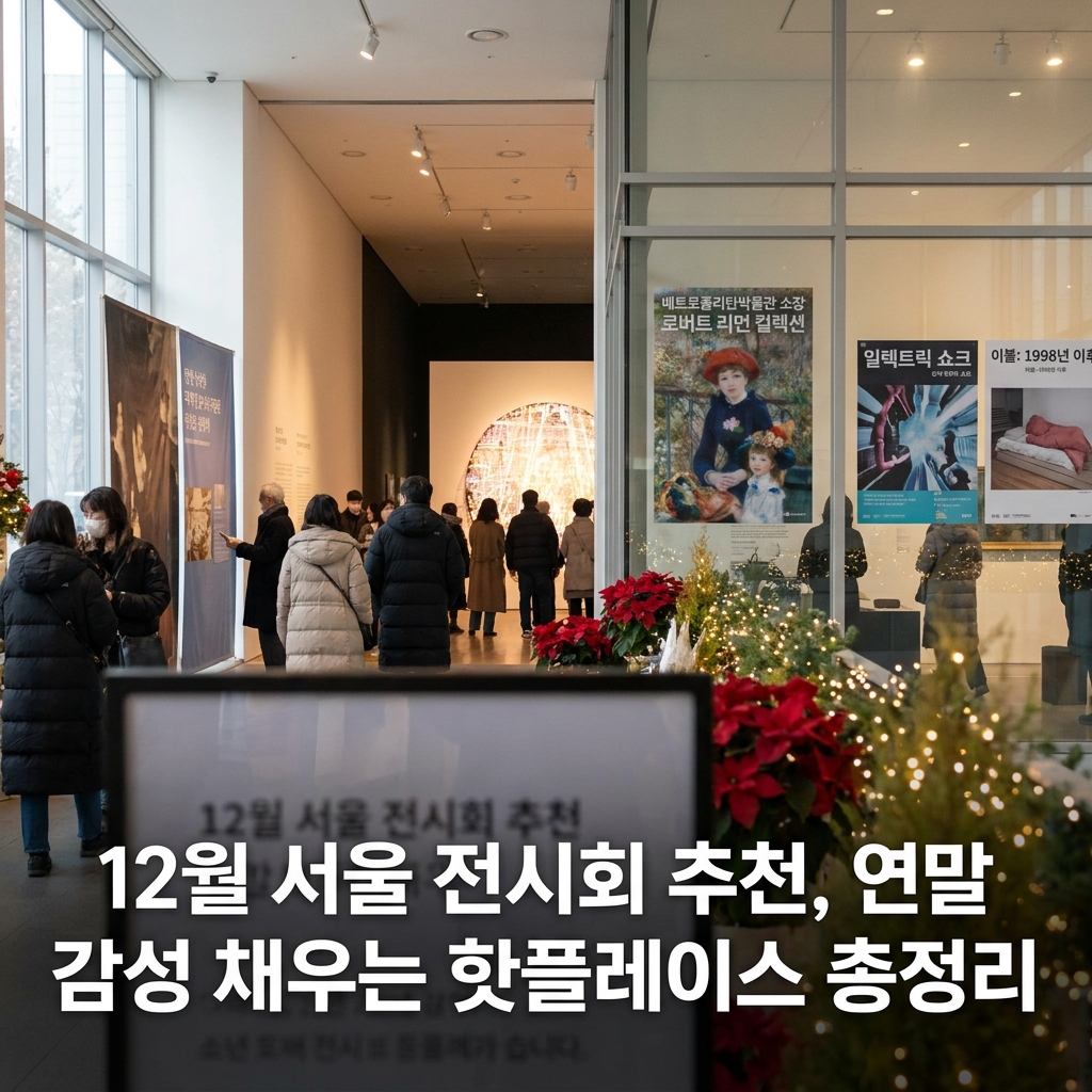 12월 서울 전시회 추천, 연말 감성 채우는 핫플레이스 총정리