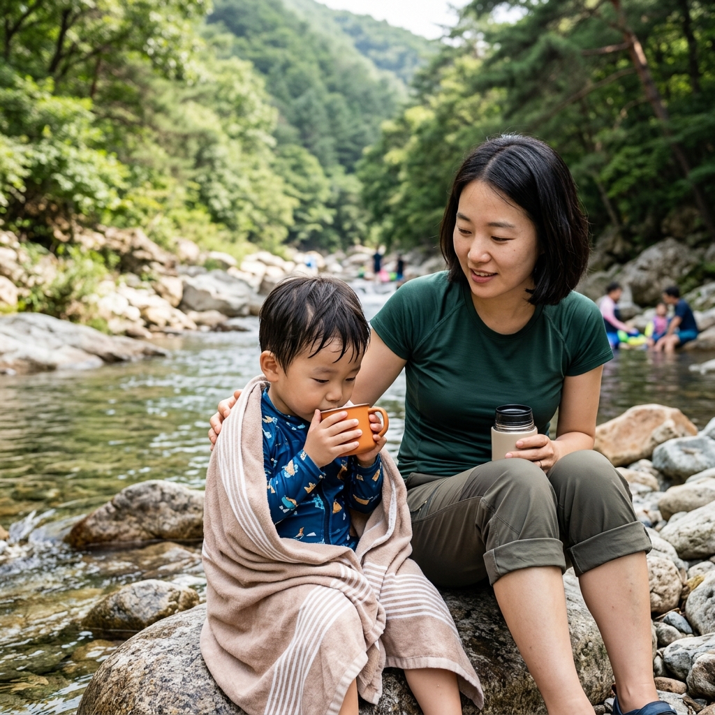 계곡에서 놀던 아이 입술 색이 달라졌다면 꼭 확인해야 할 것