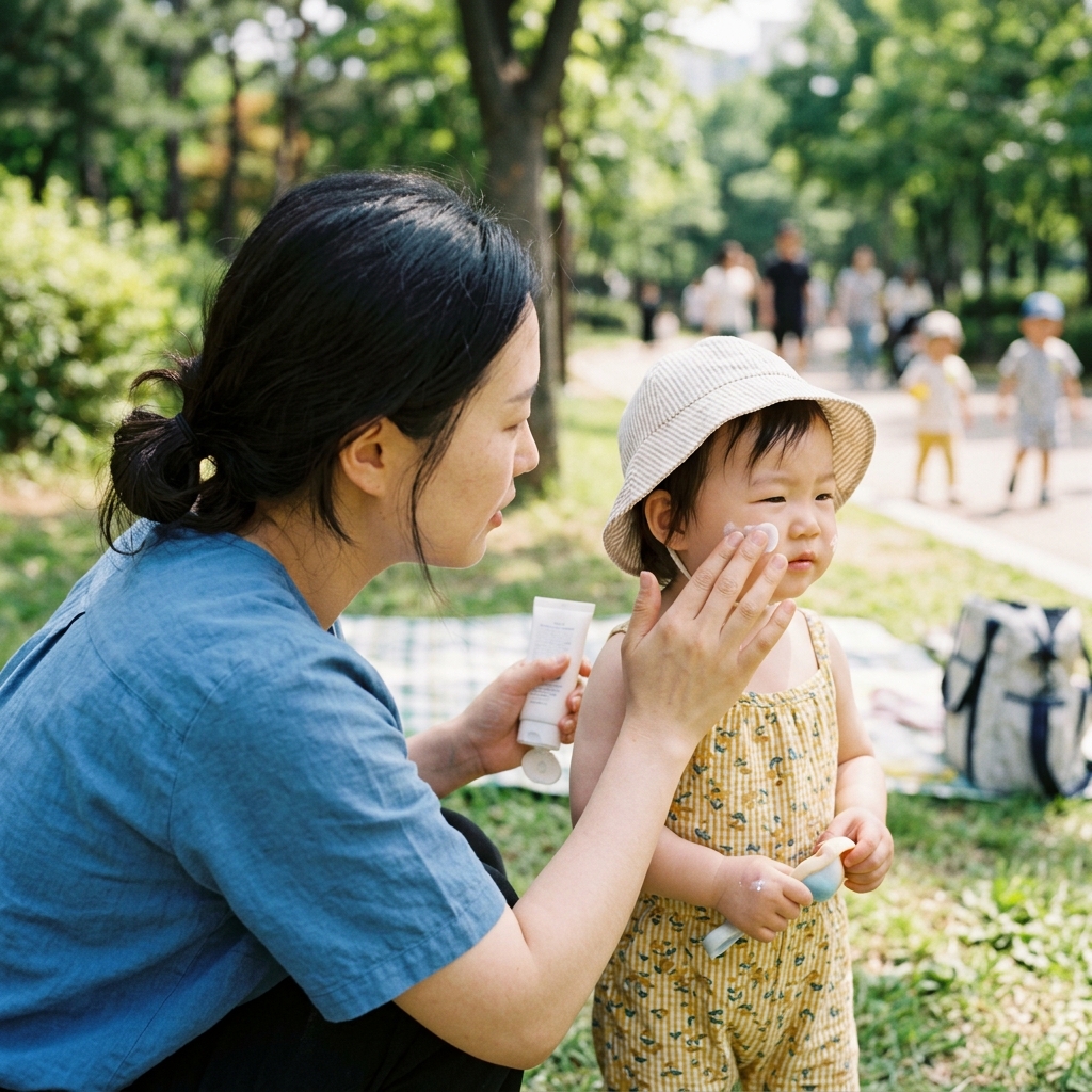 아기 피부는 6개월부터, 선크림 시작 시기와 올바른 사용법