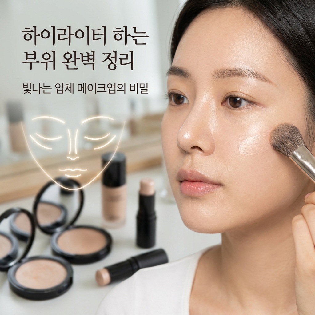 하이라이터 하는 부위 완벽 정리, 빛나는 입체 메이크업의 비밀