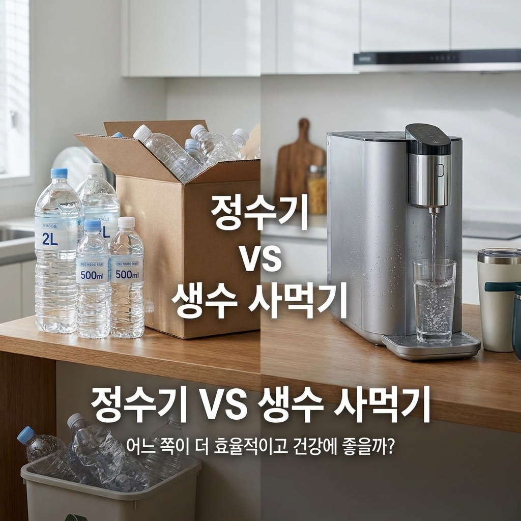 정수기 VS 생수 사먹기, 어느 쪽이 더 효율적이고 건강에 좋을까?