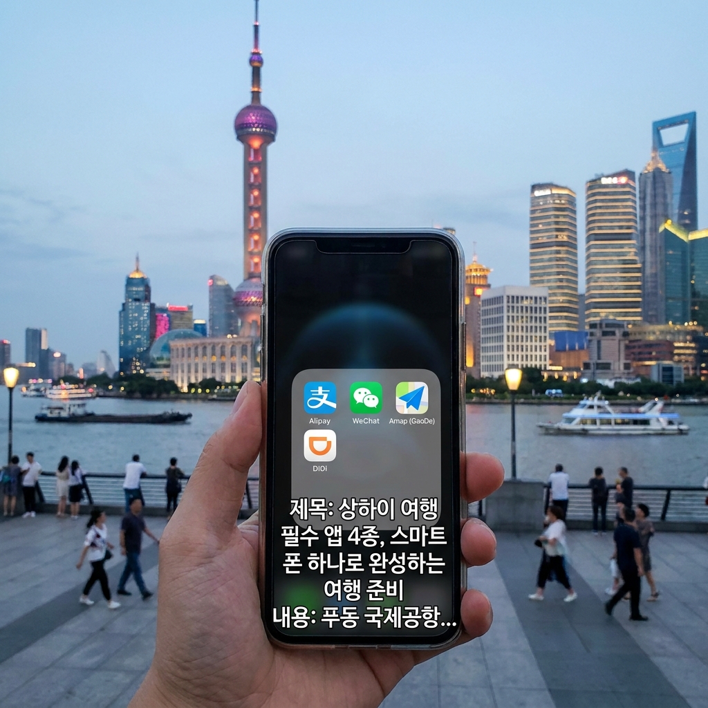 상하이 여행 필수 앱 4종, 스마트폰 하나로 완성하는 여행 준비