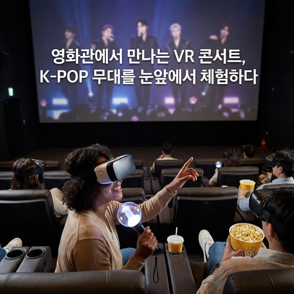영화관에서 만나는 VR 콘서트, K-POP 무대를 눈앞에서 체험하다